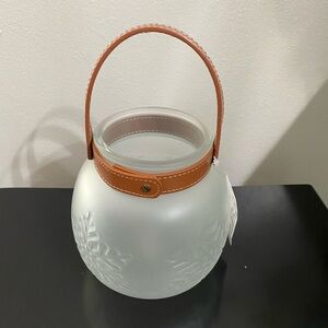 Snowflake Embossed Glass Tealight Lantern Christmas Target Bullseye Playgroun...